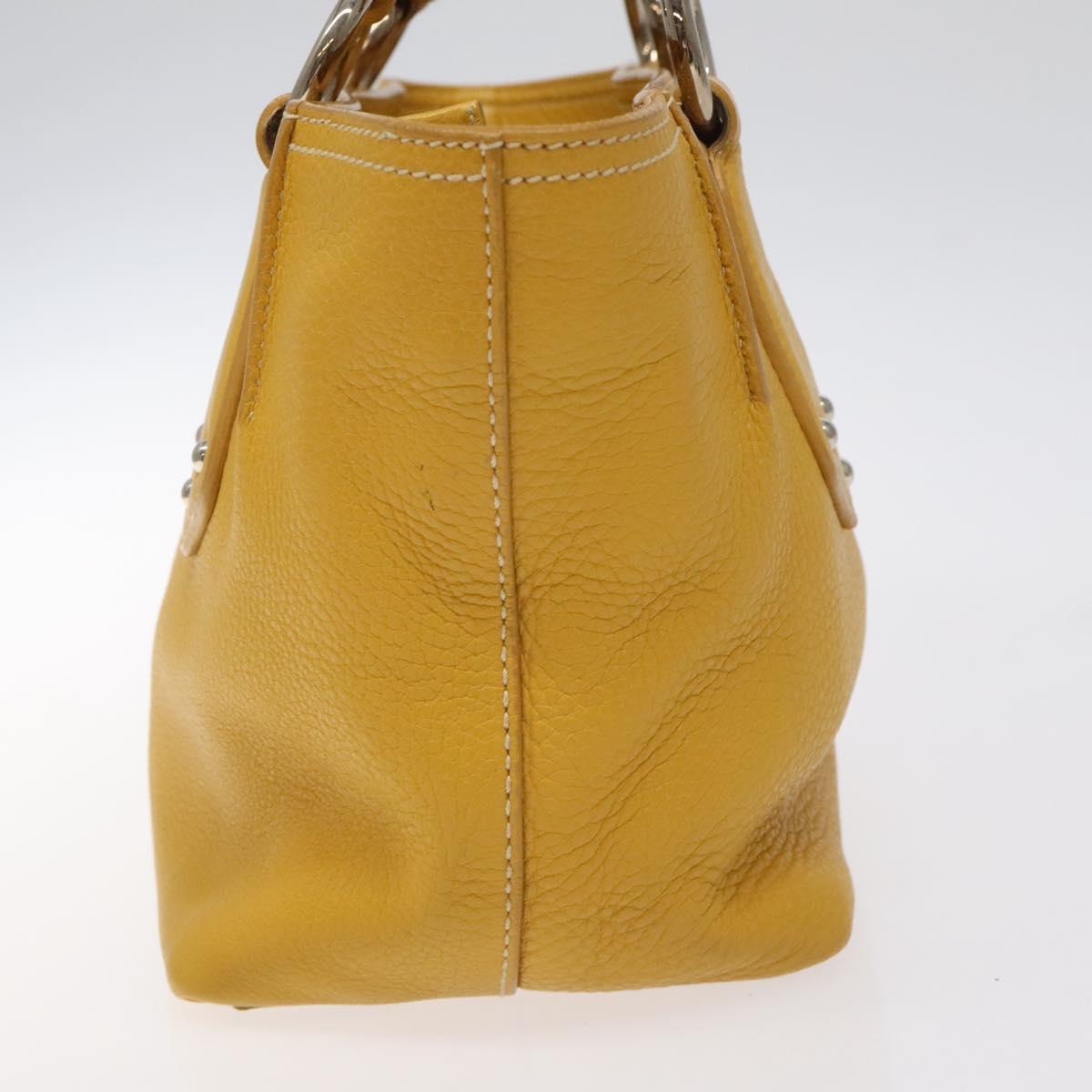 Prada, Yellow, Leather, handbag