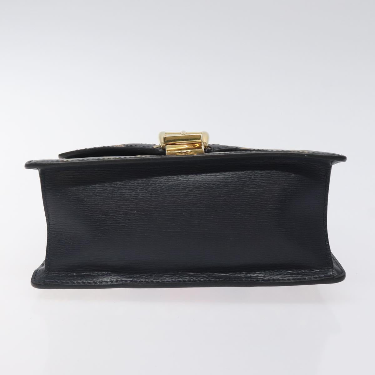 Gucci Sylvie, Navy, Leather, handbag