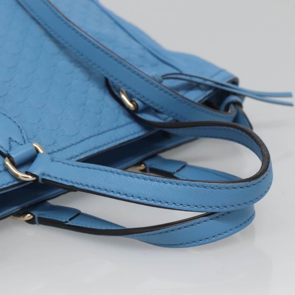 Gucci Micro guccissima, Blue, Leather, handbag