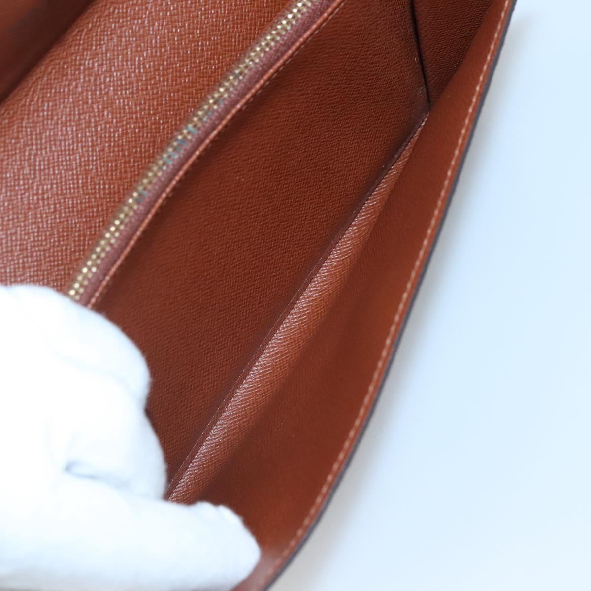 Louis Vuitton Porte Monnaie Credit, Brown, Canvas, wallet