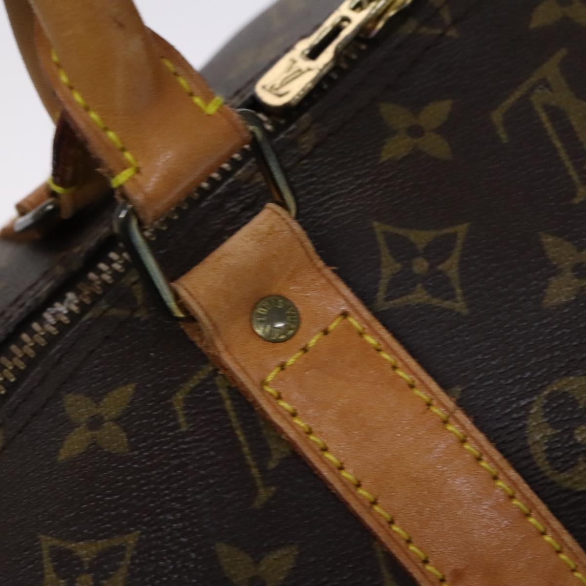 Louis Vuitton Keepall Bandouliere 55, Brown, Canvas, travel