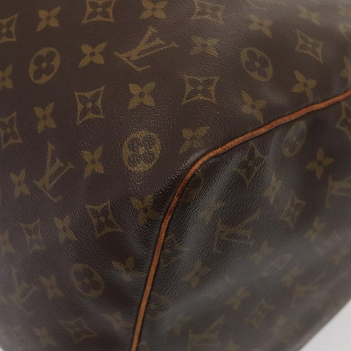 Louis Vuitton Keepall 60, Brown, Canvas, travel