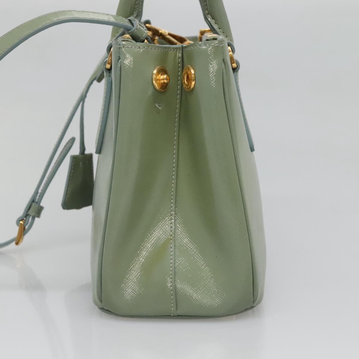 Prada Galleria, Green, Leather, handbag