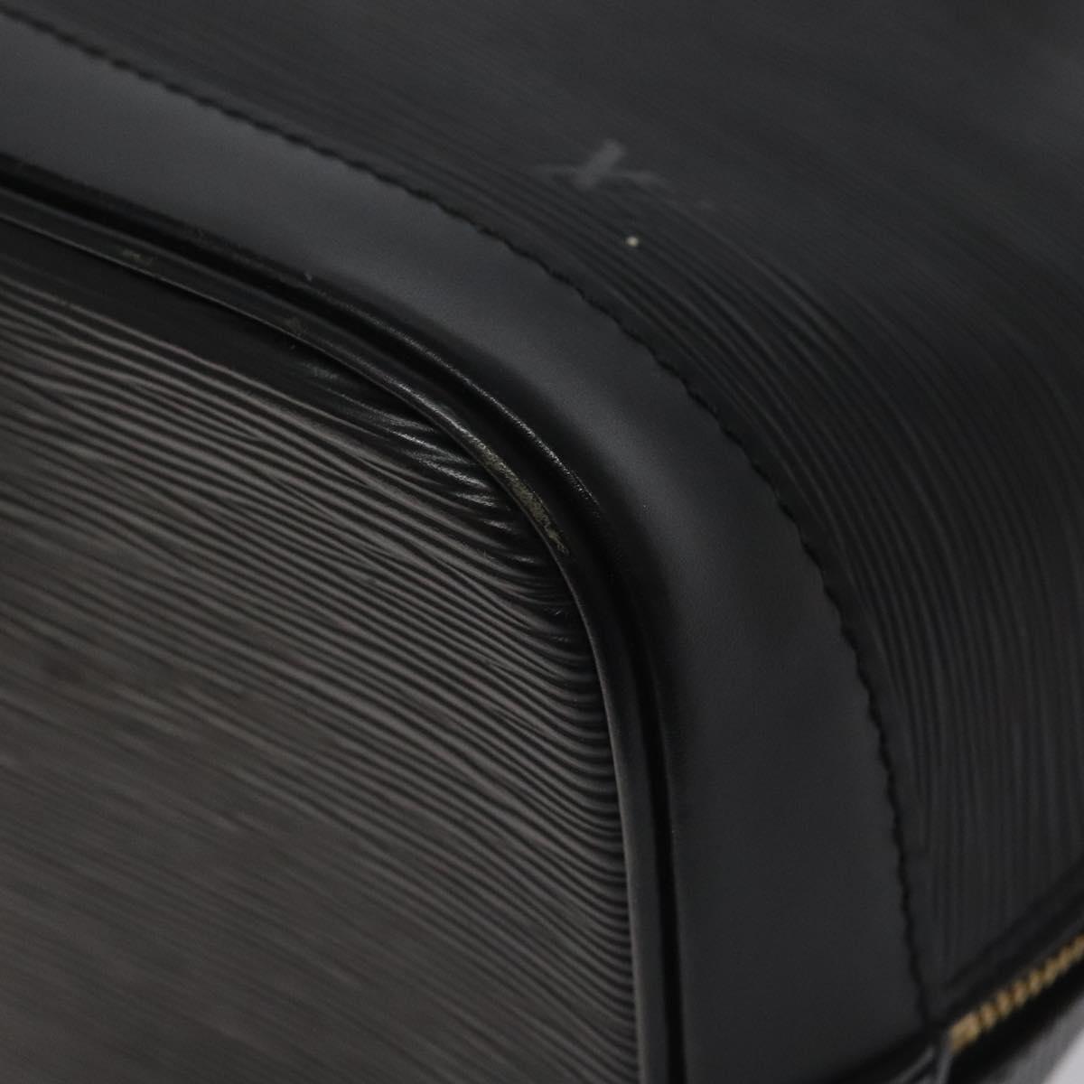Louis Vuitton Alma, Black, Leather, handbag