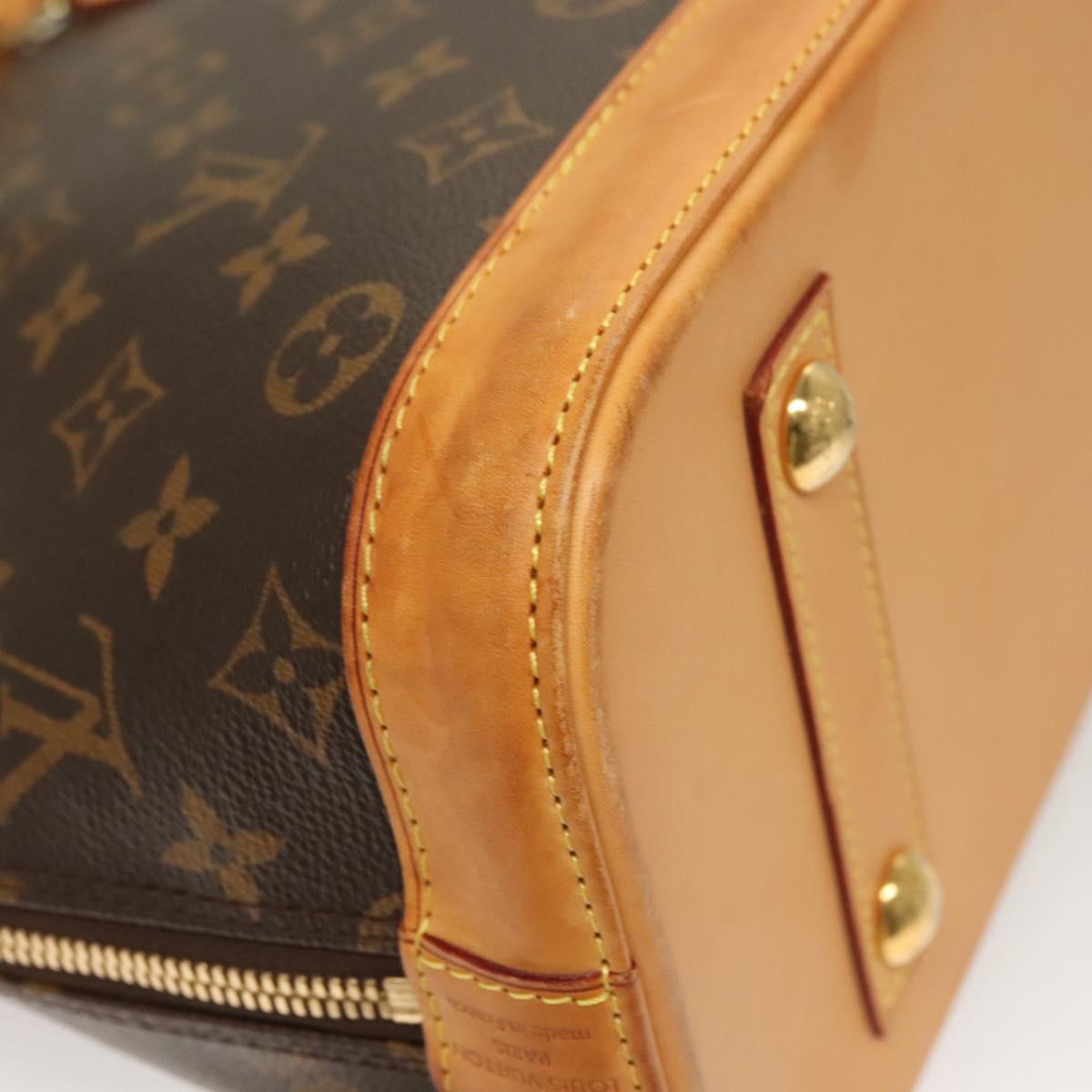 Louis Vuitton Alma, Brown, Canvas, handbag