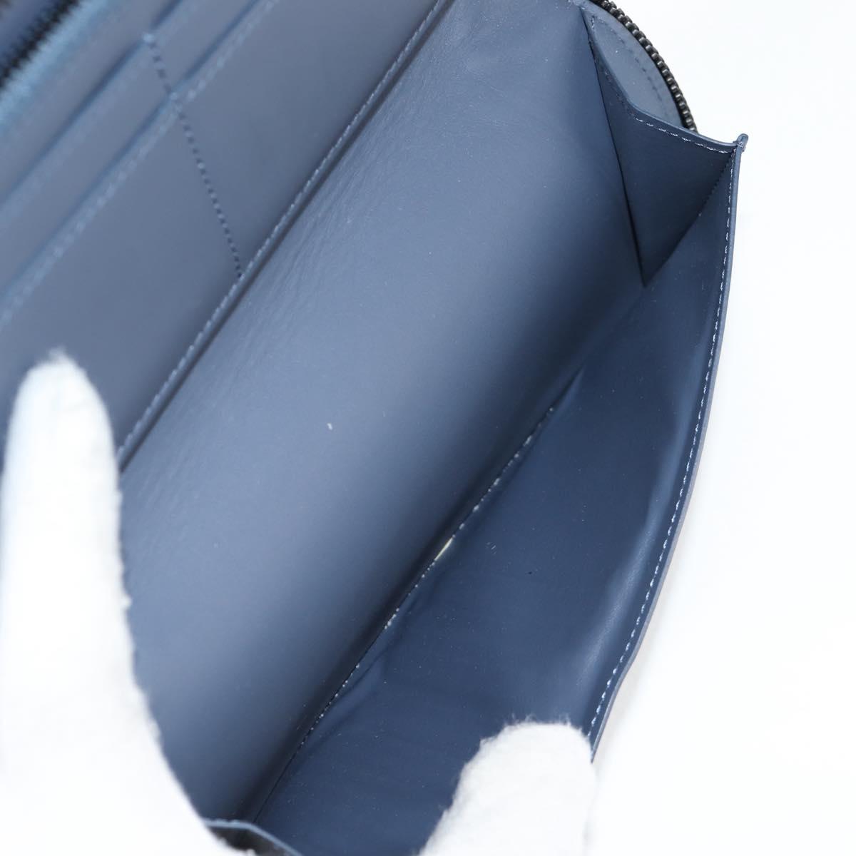 Louis Vuitton Zippy Wallet Vertical, Navy, Leather, wallet