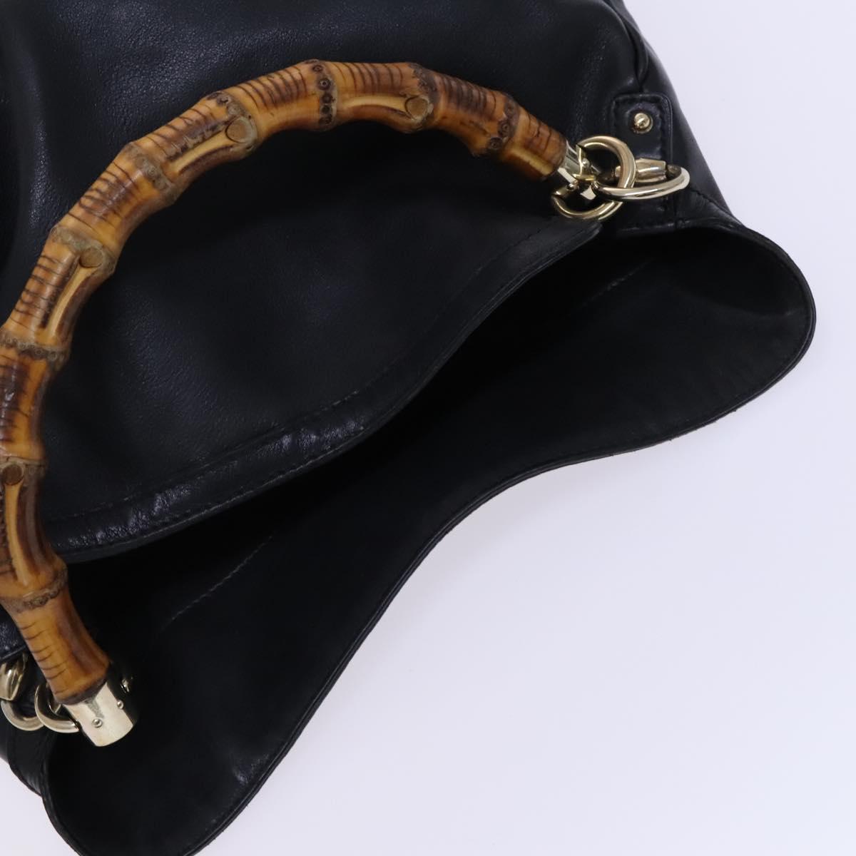 Gucci Peggy, Black, Leather, handbag