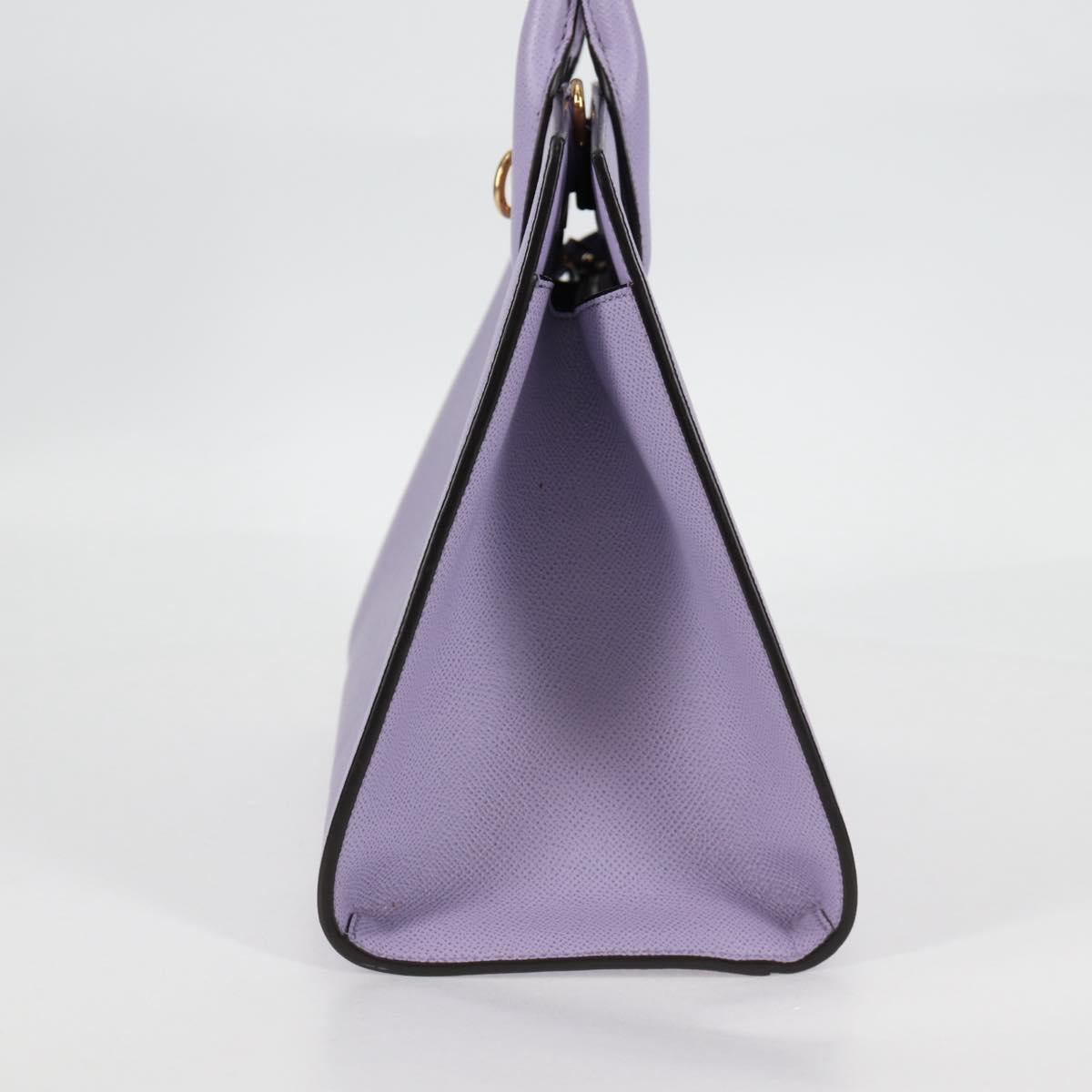 Salvatore Ferragamo Gancini, Purple, Leather, handbag