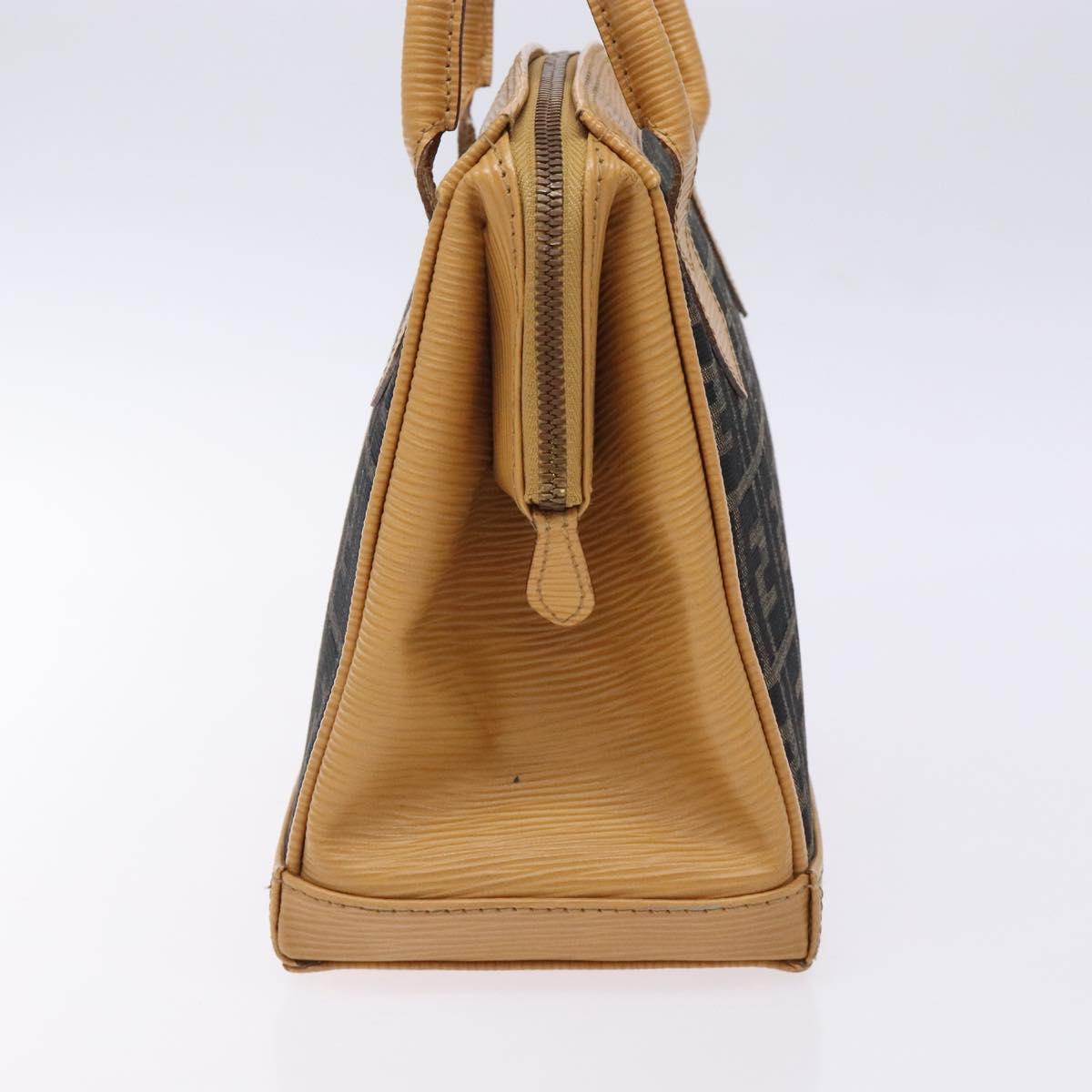 Fendi Zucchino, Black, "CANVAS, LEATHER", handbag