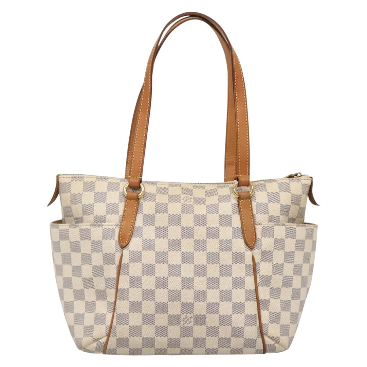 Louis Vuitton Totally, White, Canvas, tote