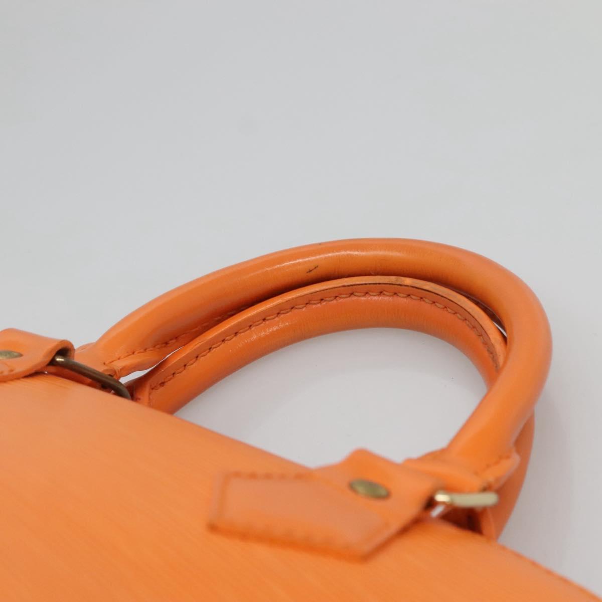 Louis Vuitton Alma, Orange, Leather, handbag