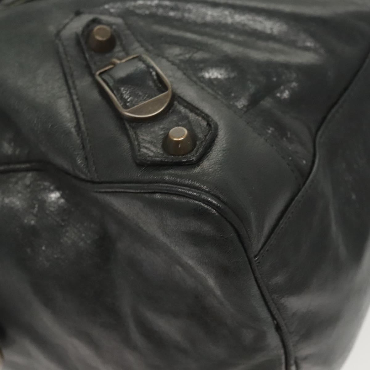 Balenciaga City, Black, Leather, handbag