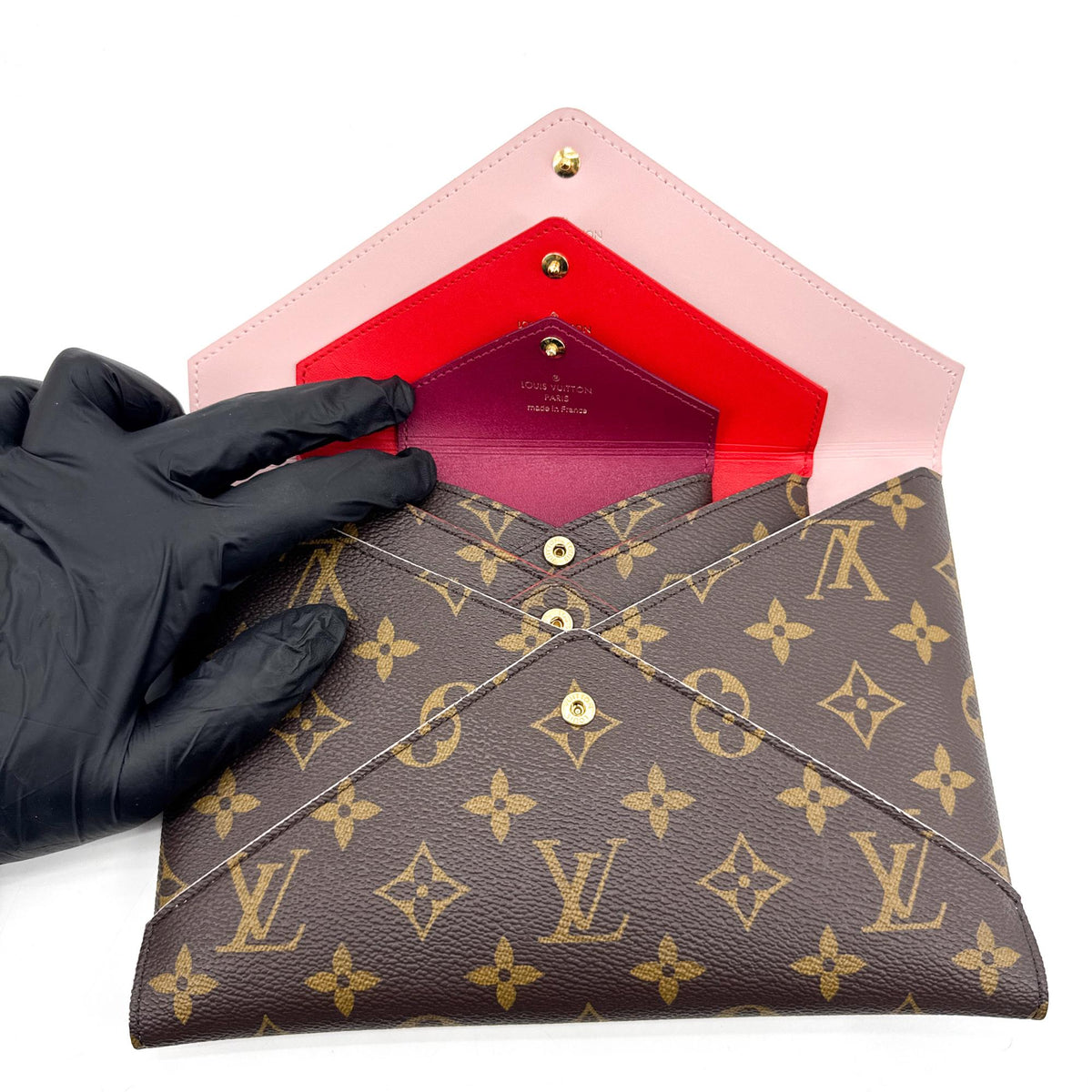 Louis Vuitton Kirigami Pochette Monogram Canvas, Brown, Canvas, Clutch