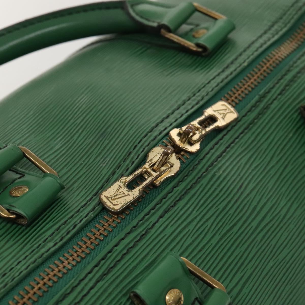 Louis Vuitton Keepall 50, Green, Leather, travel