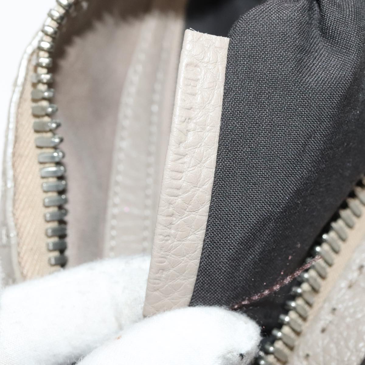 Fendi Lei Selleria, Beige, Leather, handbag