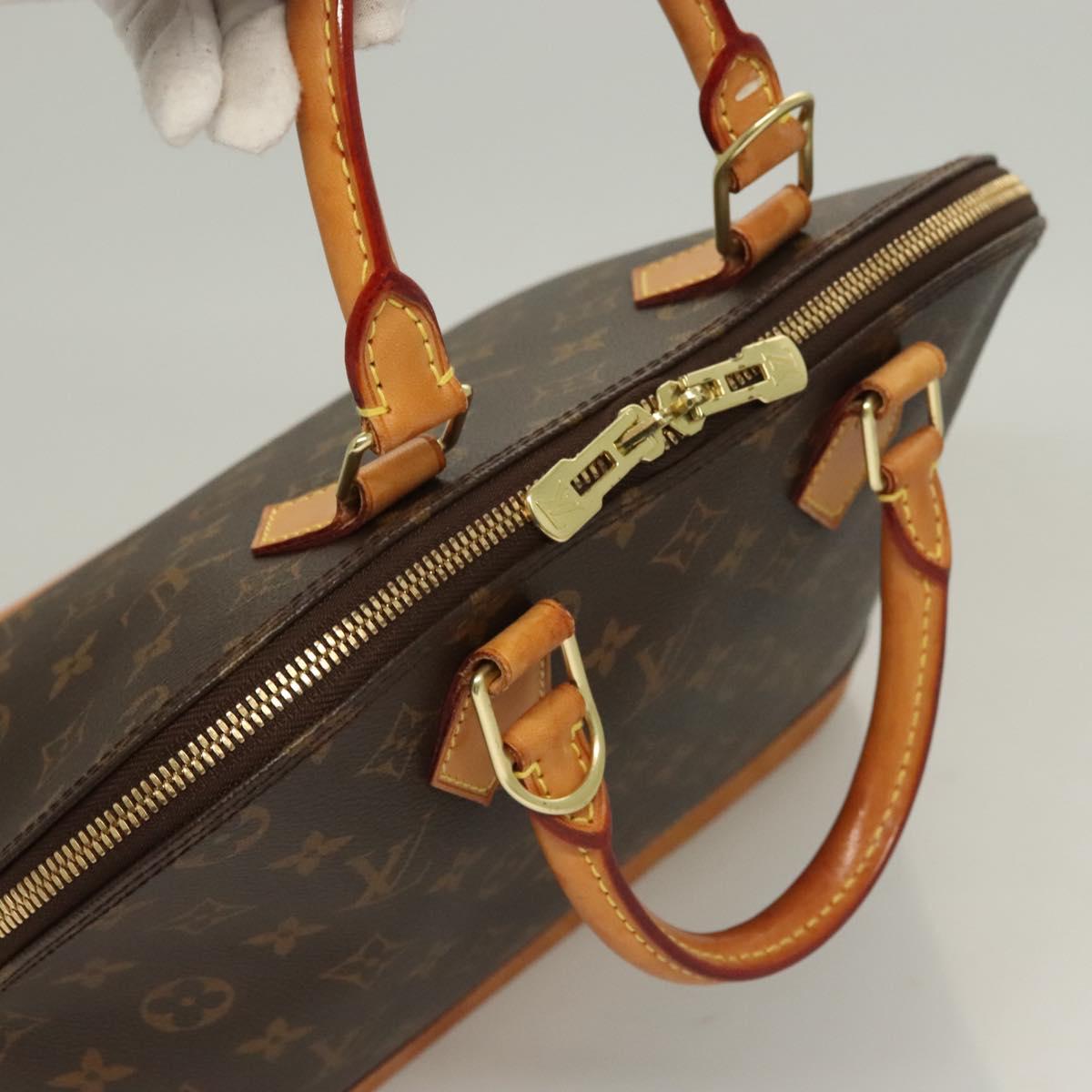 Louis Vuitton Alma, Brown, Canvas, handbag