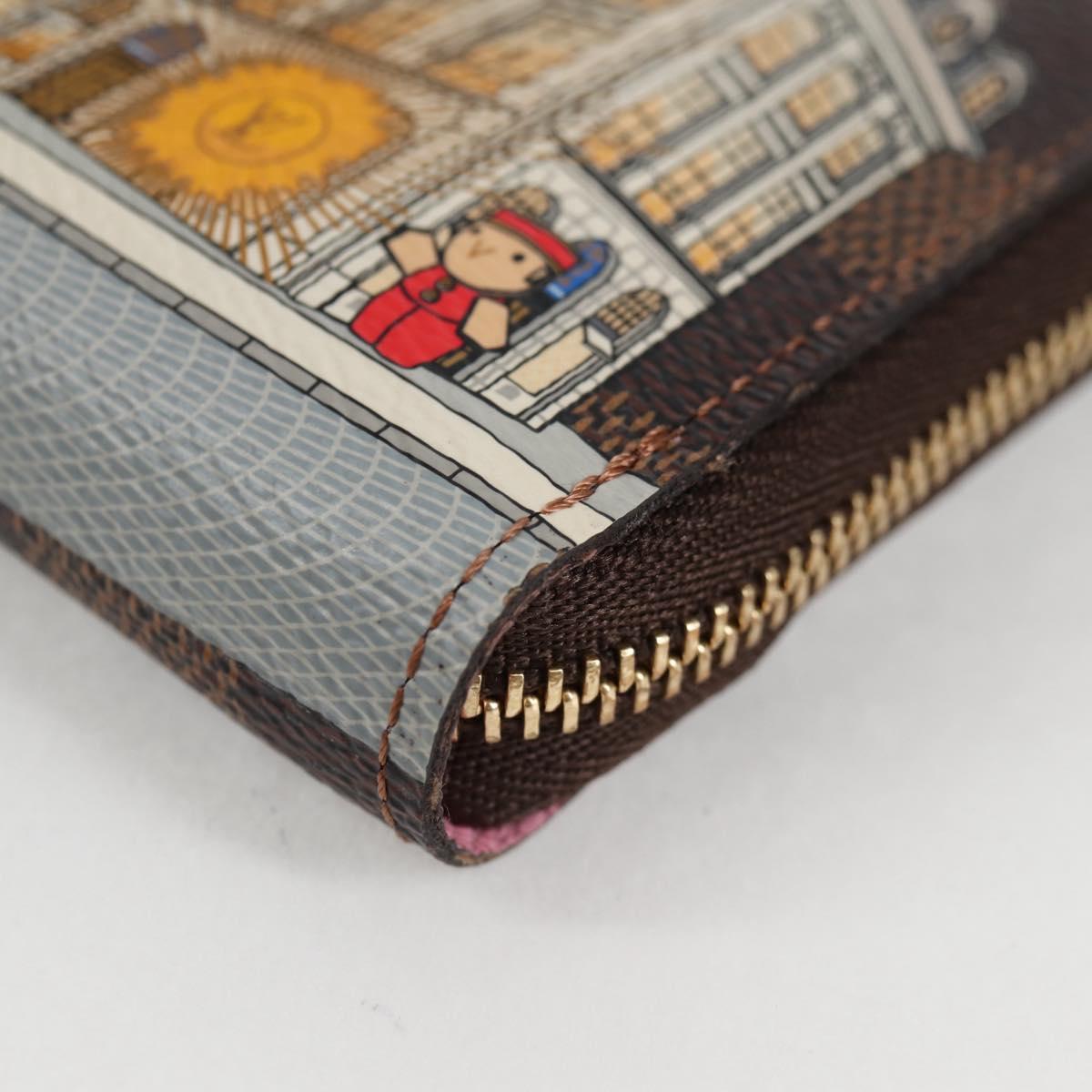 Louis Vuitton Zippy, Brown, Canvas, wallet