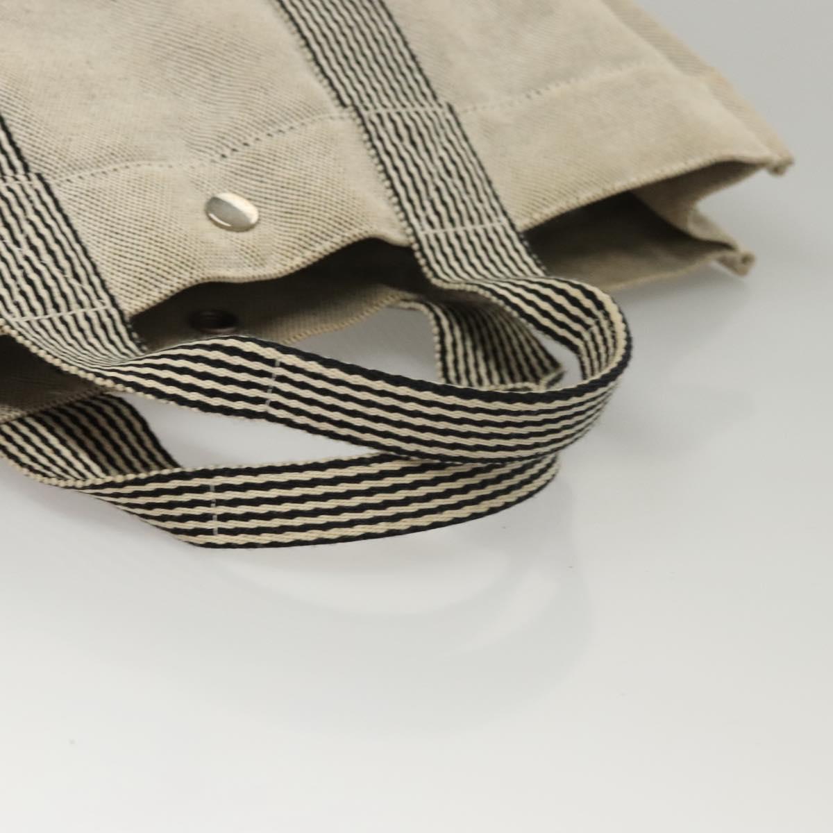 Hermès Fourre tout, Grey, Canvas, handbag