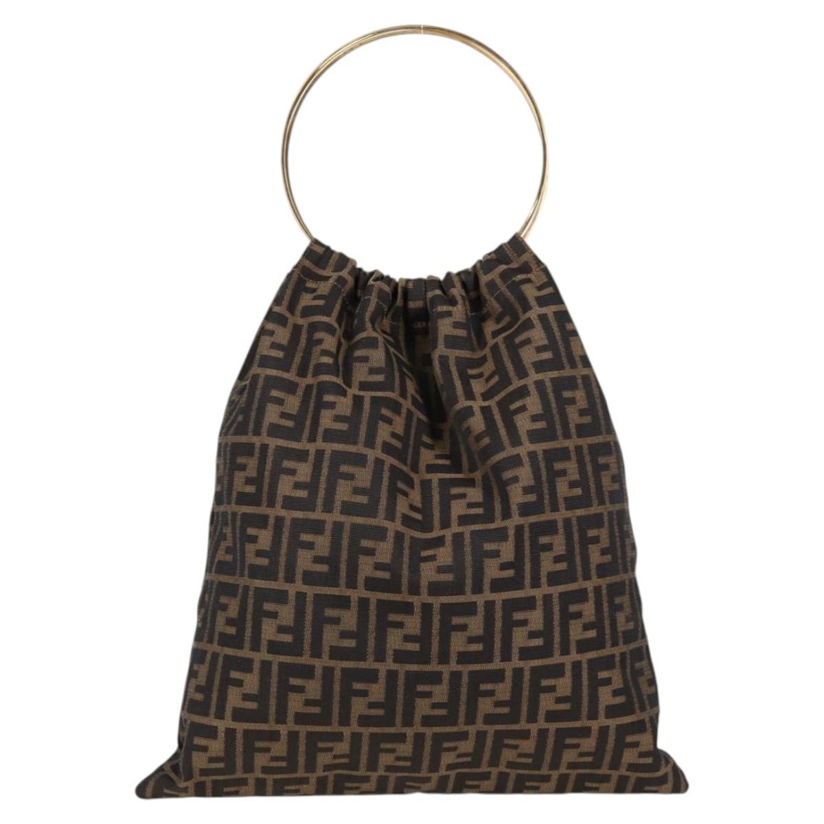 Fendi Zucca, Brown, Canvas, handbag