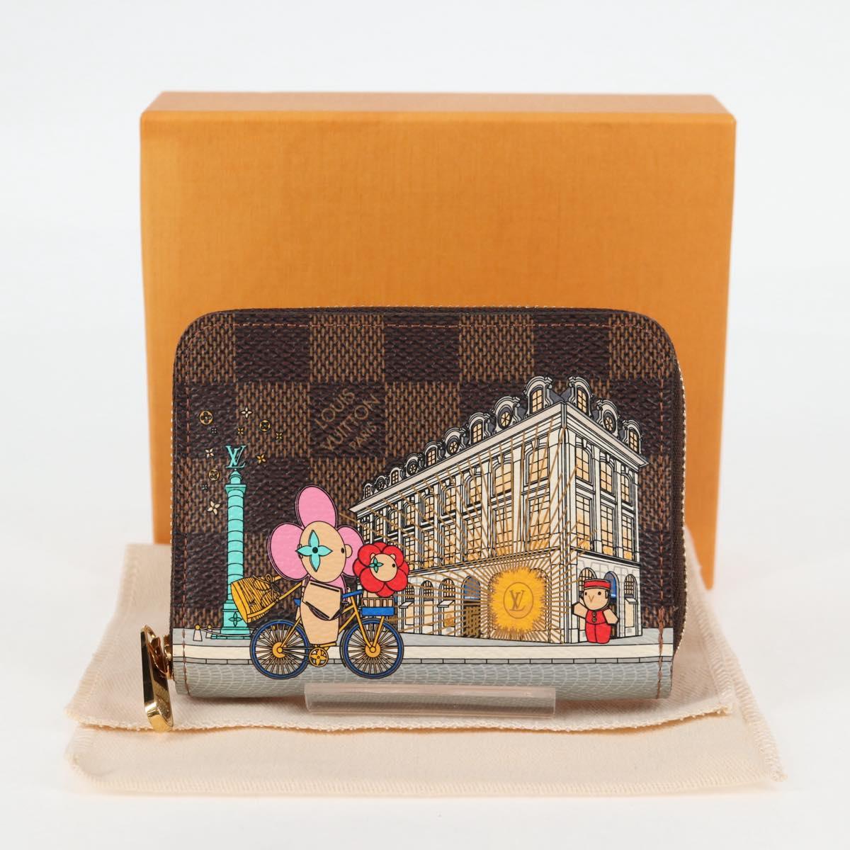 Louis Vuitton Zippy, Brown, Canvas, wallet
