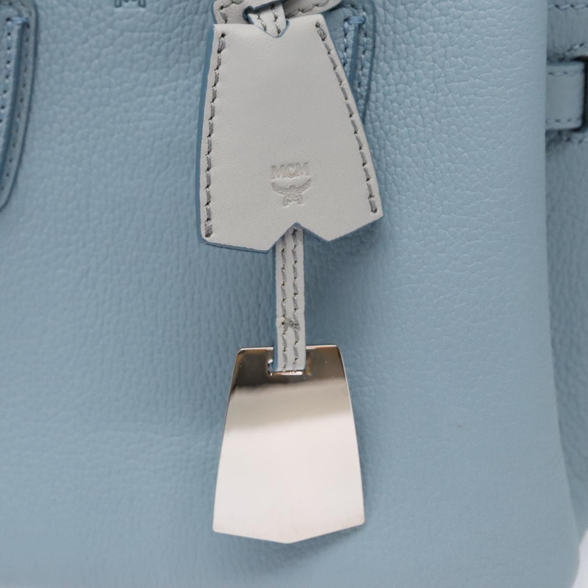 MCM Milla, Blue, Leather, handbag