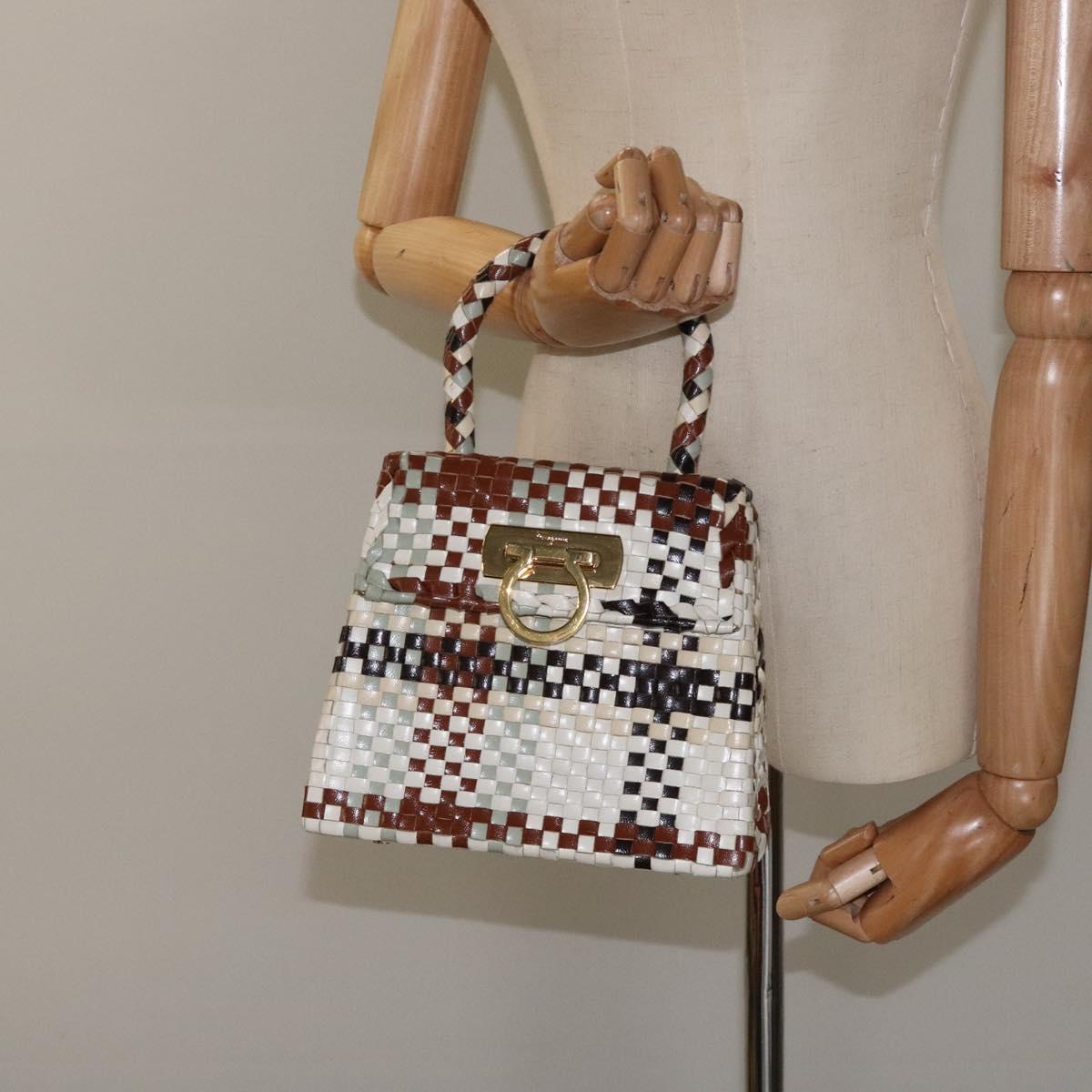 Salvatore Ferragamo Gancini, Multicolour, Leather, handbag