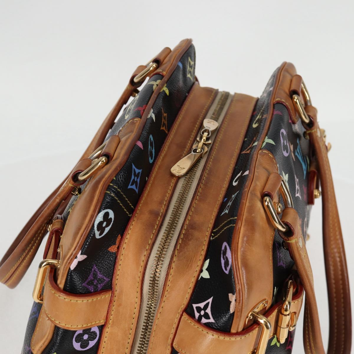 Louis Vuitton Claudia, Black, Canvas, handbag