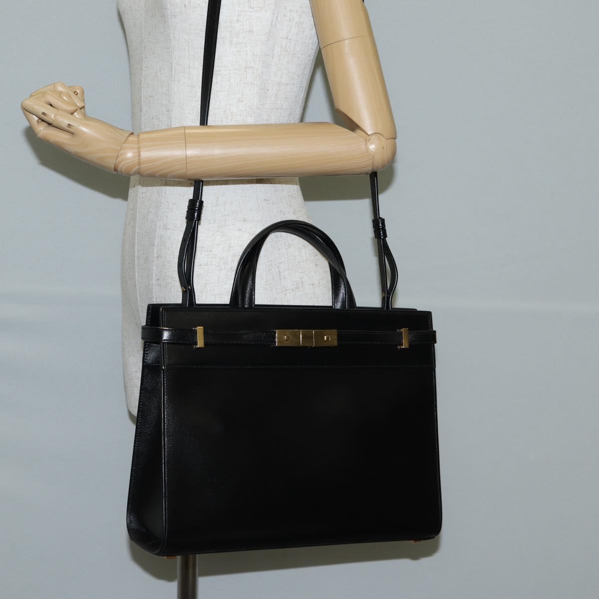 Saint Laurent Manhattan, Black, Leather, handbag