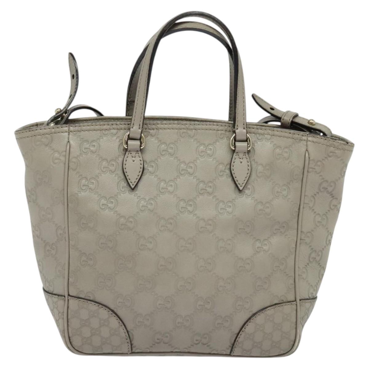 Gucci Bree, Grey, Leather, handbag