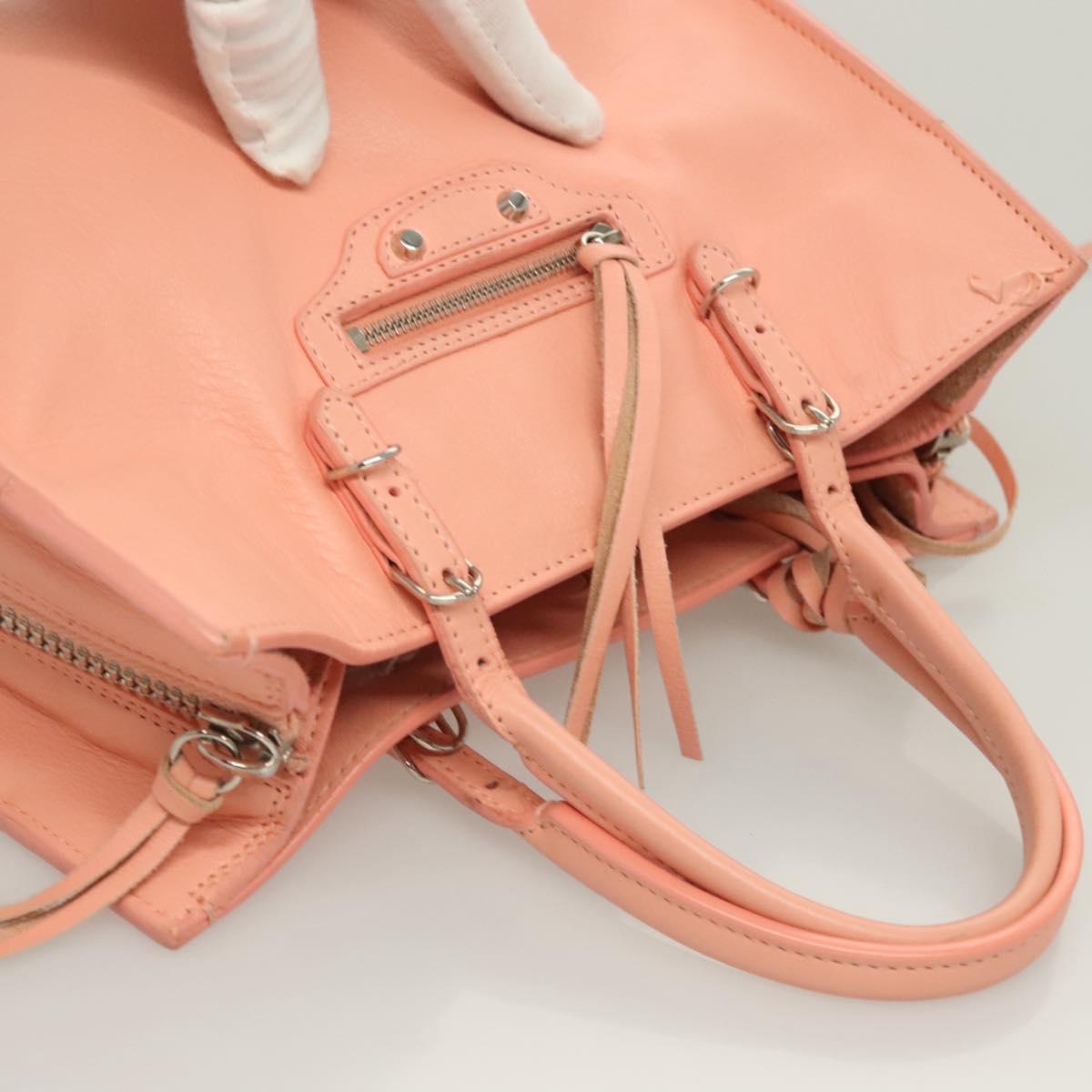 Balenciaga Papier, Pink, Leather, handbag