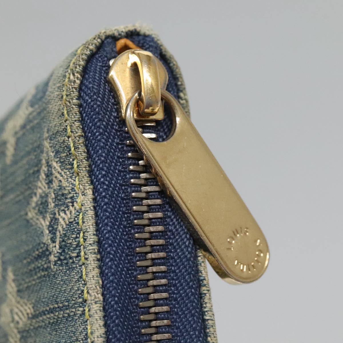Louis Vuitton Zippy wallet, Blue, Denim - Jeans, wallet