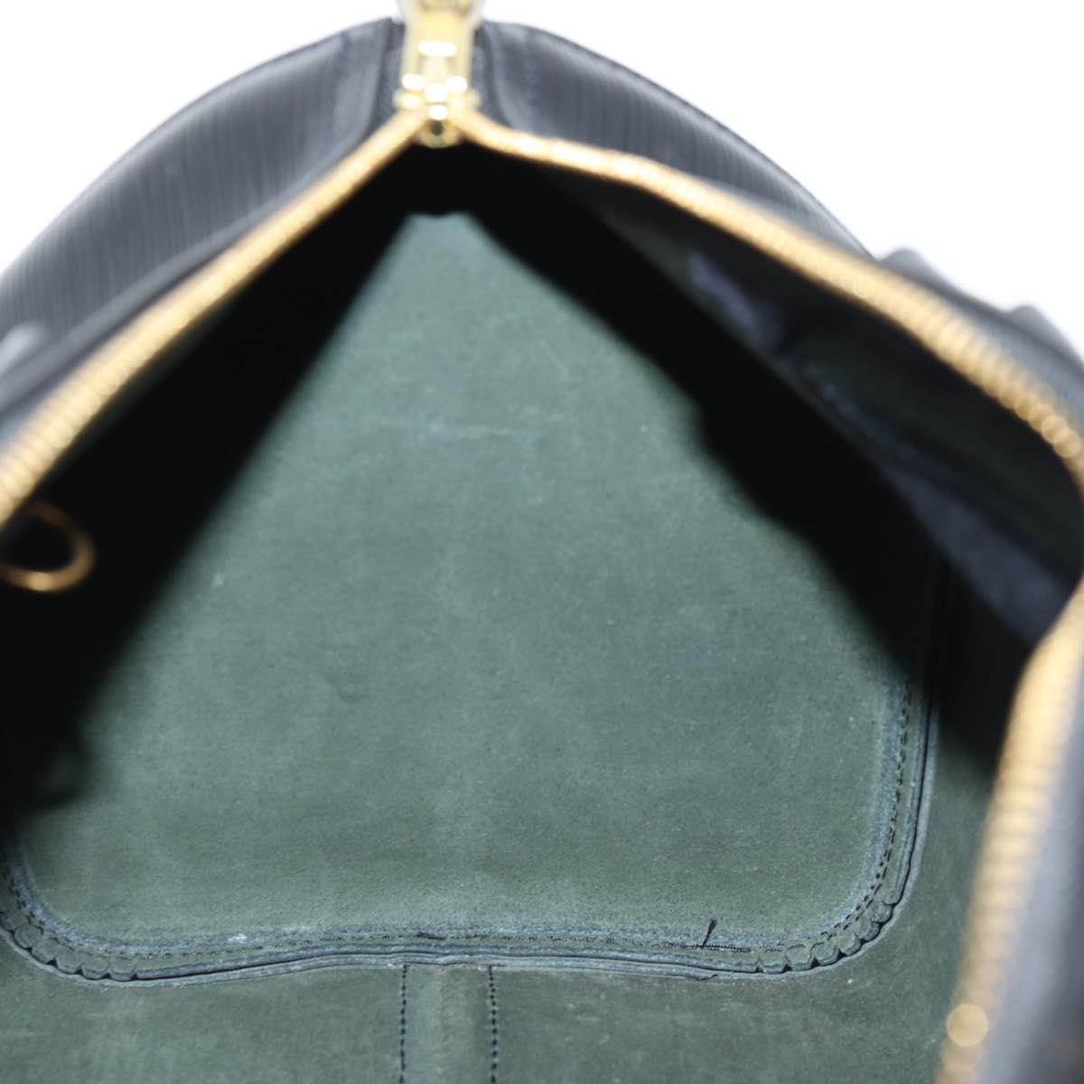 Louis Vuitton Speedy, Black, Leather, handbag