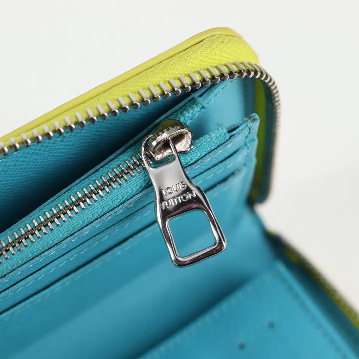 Louis Vuitton Zippy Wallet Vertical, Yellow, Canvas, wallet