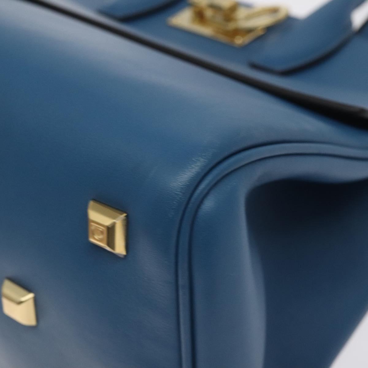 Salvatore Ferragamo Studio, Blue, Leather, handbag