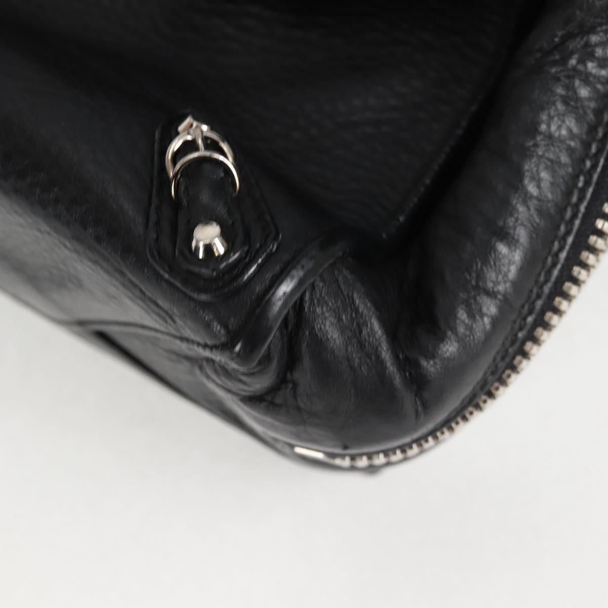 Balenciaga Papier, Black, Leather, handbag