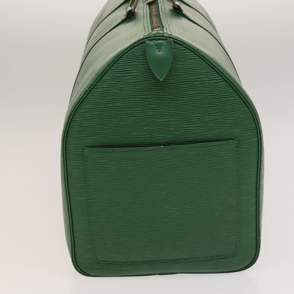 Louis Vuitton Keepall 50, Green, Leather, travel