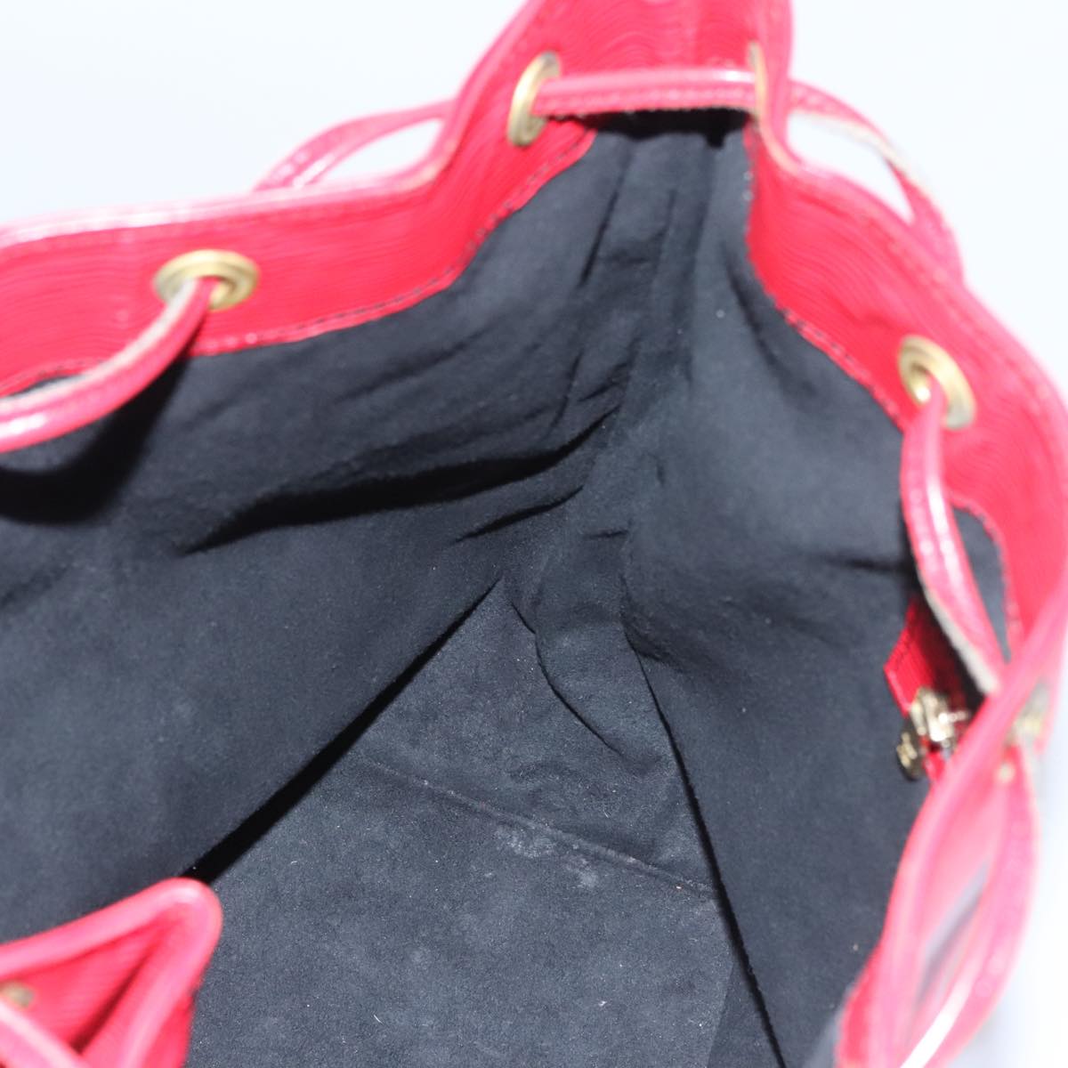 Louis Vuitton Noe, Red, Leather, shoulder