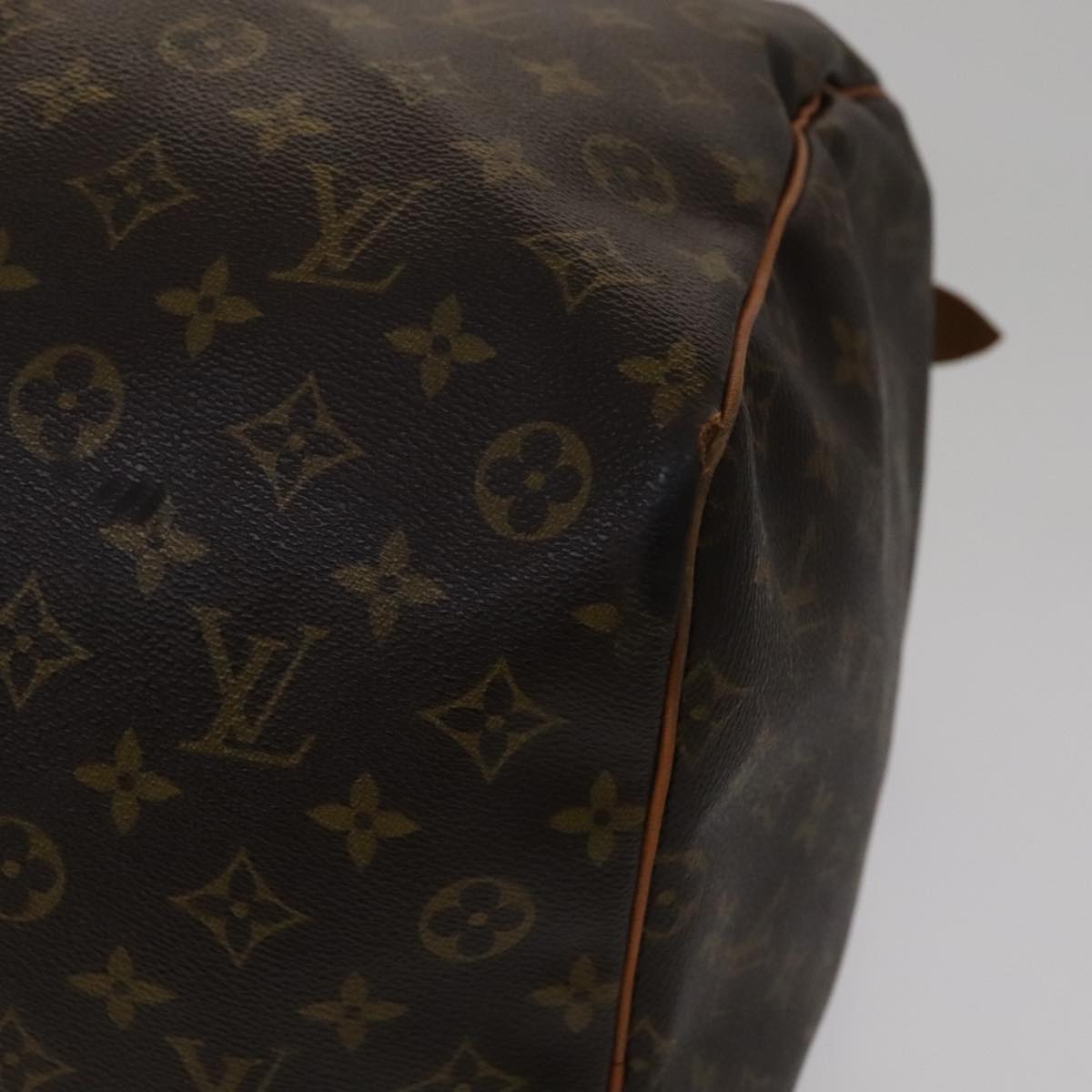 Louis Vuitton Keepall 60, Brown, Canvas, travel