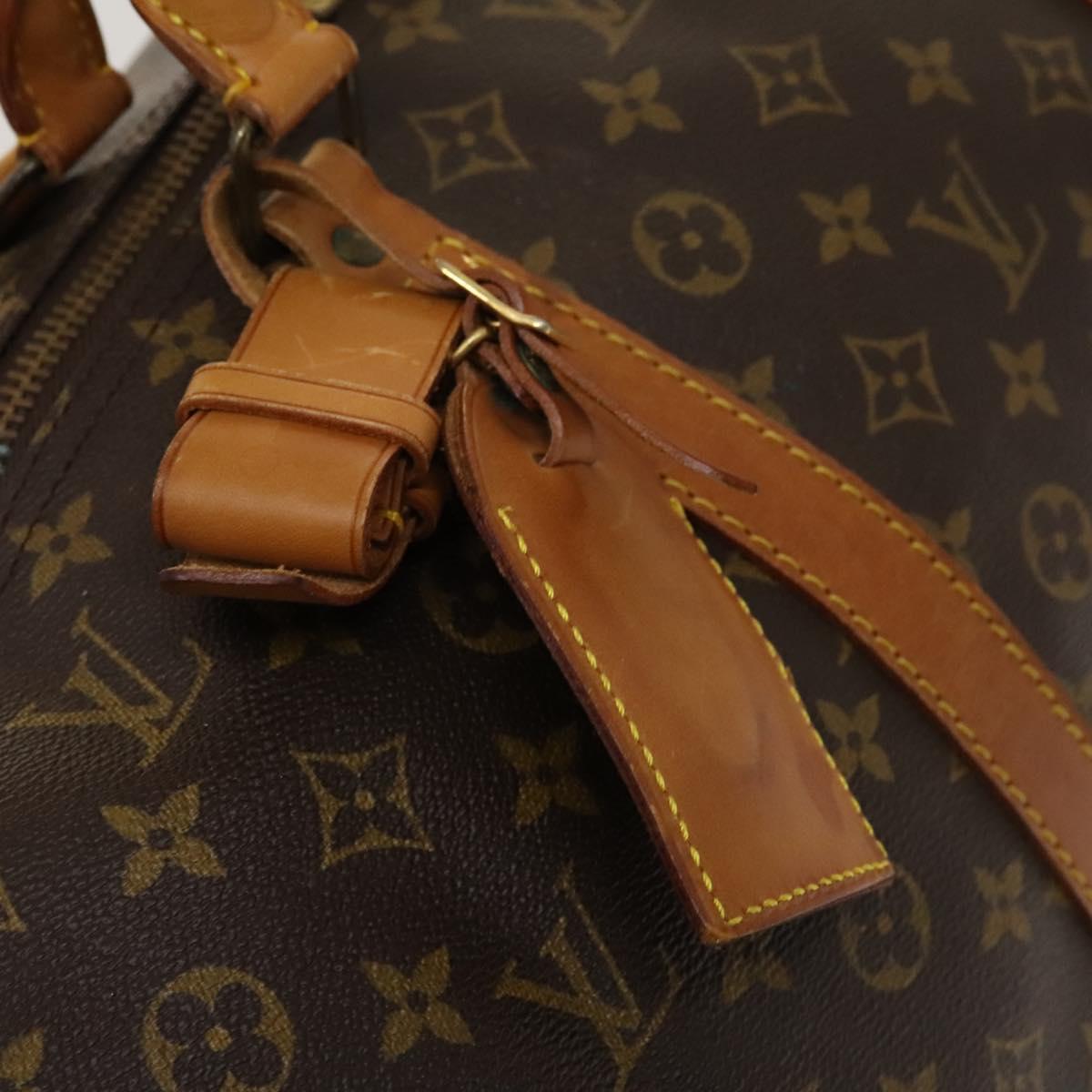 Louis Vuitton Keepall 60, Brown, Canvas, travel