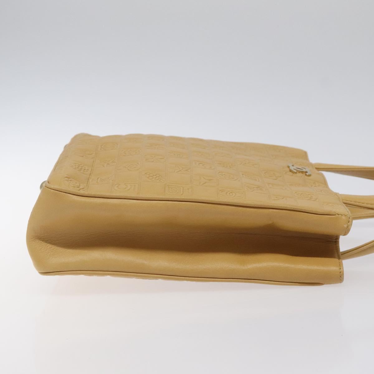 Chanel Chocolate bar, Beige, Leather, handbag