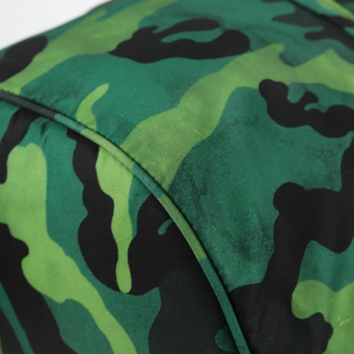 Prada, Green, NYLON, backpack