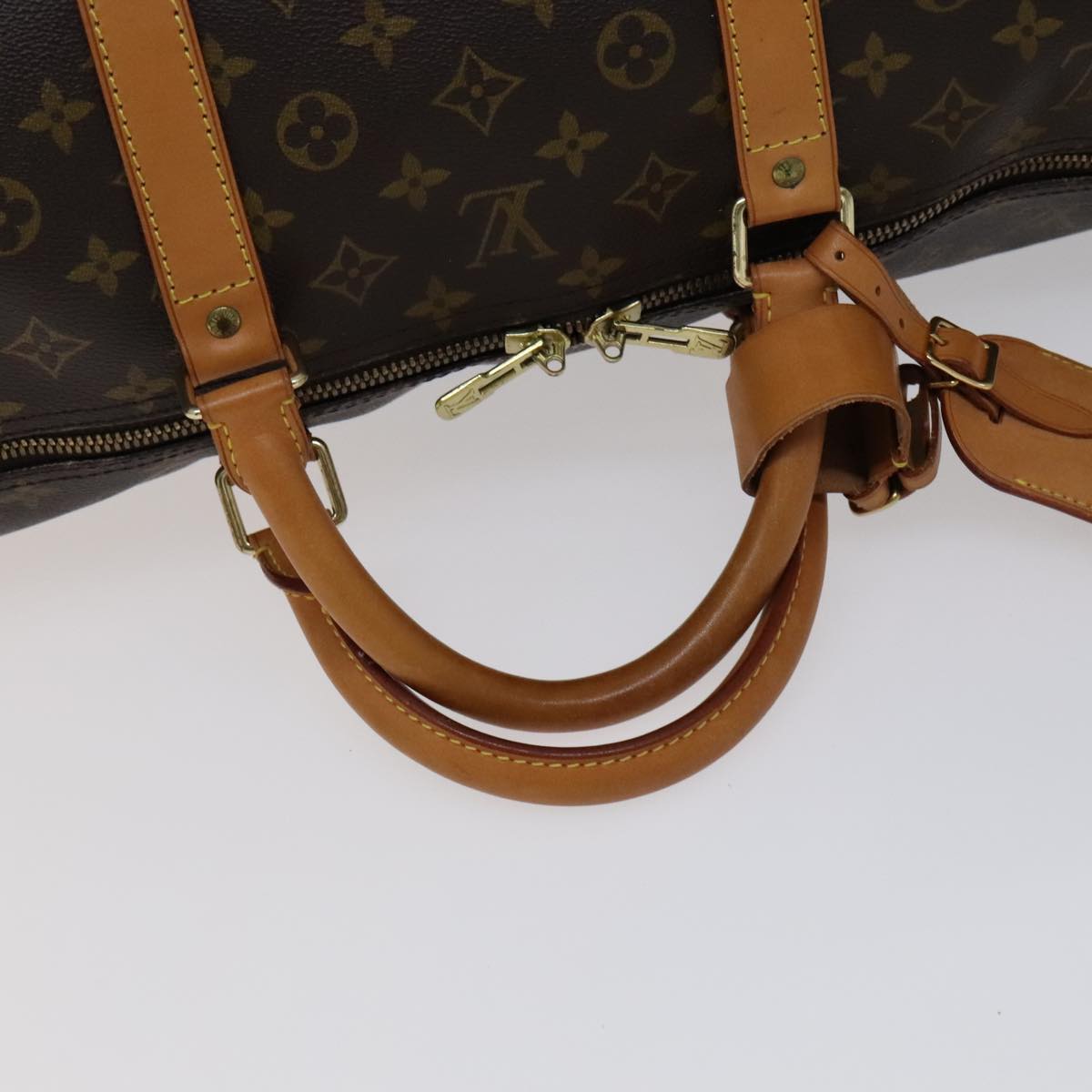 Louis Vuitton Keepall 60, Brown, Canvas, travel