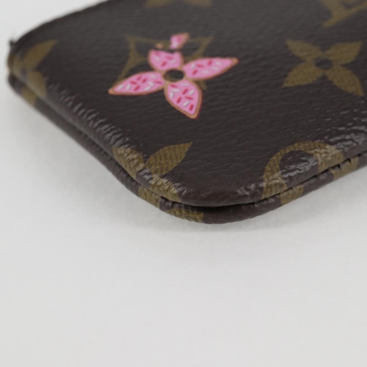 Louis Vuitton Pochette Clés, Brown, Canvas, wallet
