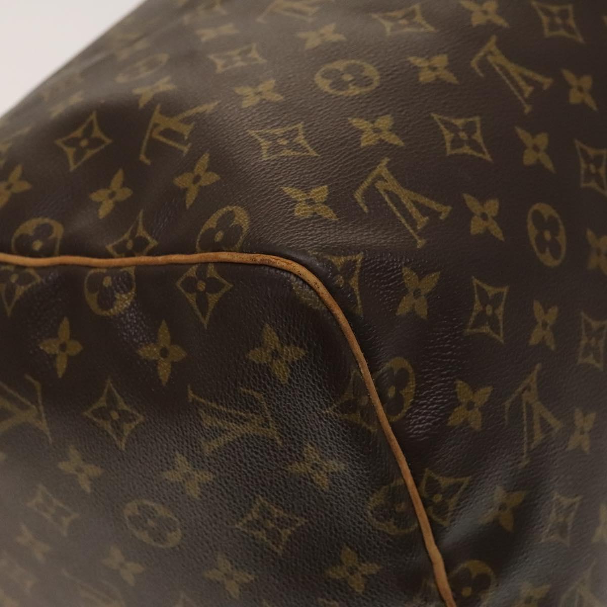 Louis Vuitton Keepall 55, Brown, Canvas, travel