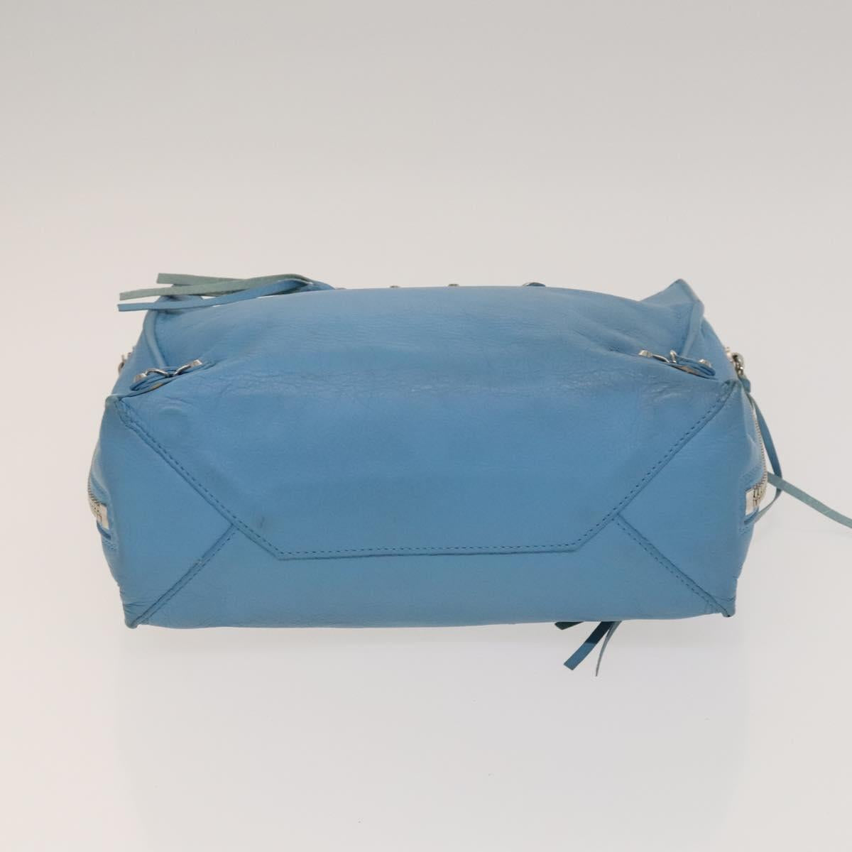 Balenciaga Papier, Blue, Leather, handbag