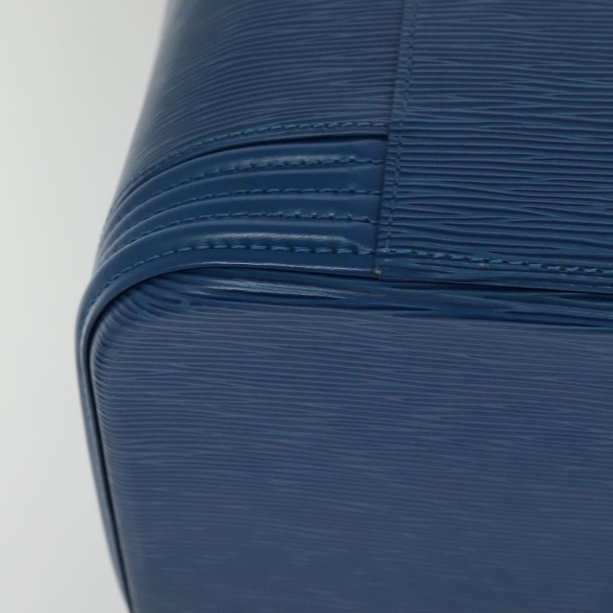 Louis Vuitton Nice, Blue, Leather, handbag