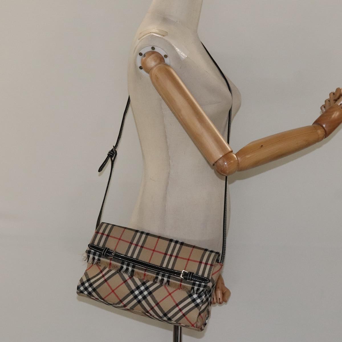 Burberry Nova Check, Beige, Canvas, shoulder
