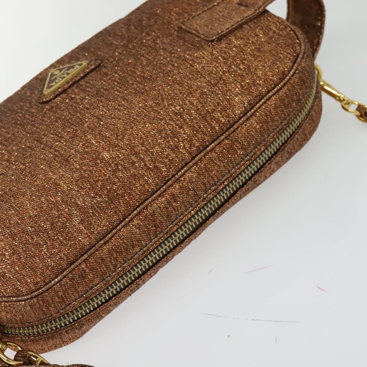 Prada, Brown, Canvas, shoulder