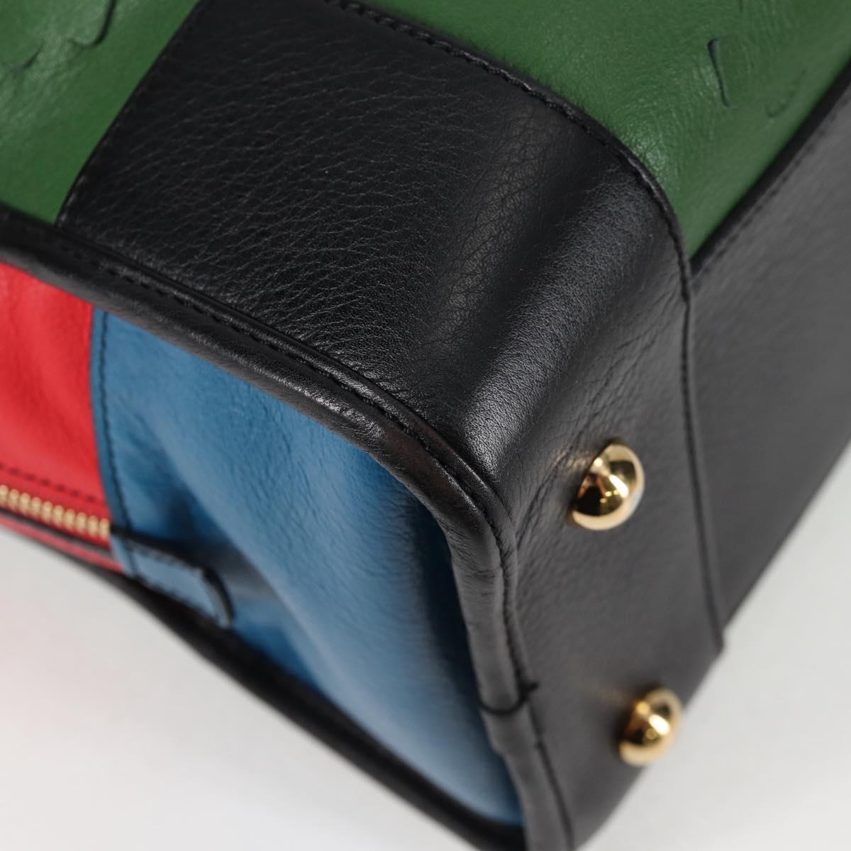 Loewe Amazona, Green, Leather, handbag