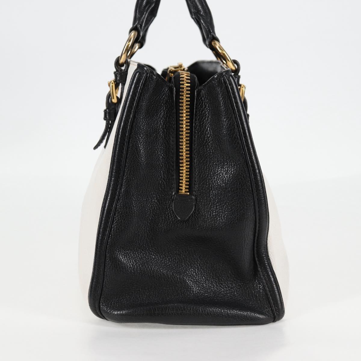 Miu Miu Madras, White, Leather, handbag